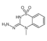 (4-methyl-1,1-dioxo-1λ6,2,4-benzothiadiazin-3-yl)hydrazine结构式