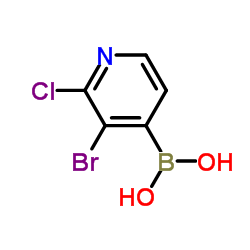 2-Chloro-3-bromo-4-pyridineboronic acid structure