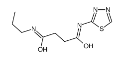 N-propyl-N'-(1,3,4-thiadiazol-2-yl)butanediamide结构式