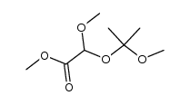 methyl 2-methoxy-2-((2-methoxypropan-2-yl)oxy)acetate结构式