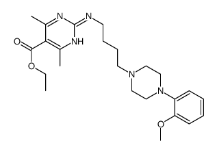 ethyl 2-[4-[4-(2-methoxyphenyl)piperazin-1-yl]butylamino]-4,6-dimethylpyrimidine-5-carboxylate结构式