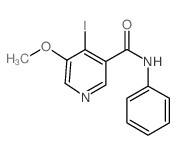 4-碘-5-甲氧基-N-苯基烟酰胺结构式