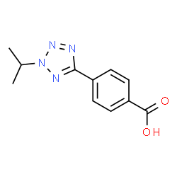 4-(2-Isopropyl-2H-tetrazol-5-yl)benzoic acid结构式