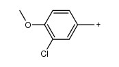 (3-chloro-4-methoxyphenyl)methylium结构式
