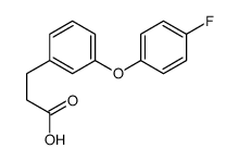 3-[3-(4-fluorophenoxy)phenyl]propanoic acid结构式