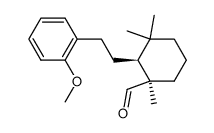 (+/-)-(1RS,2SR)-2-<2-(2-methoxyphenyl)ethyl>-1,3,3-trimethylcyclohexanecarbaldehyde结构式