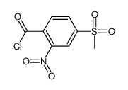 4-methylsulfonyl-2-nitrobenzoyl chloride Structure