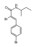 2-bromo-3-(4-bromophenyl)-N-butan-2-ylprop-2-enamide Structure