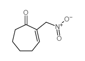 2-(nitromethyl)cyclohept-2-en-1-one结构式