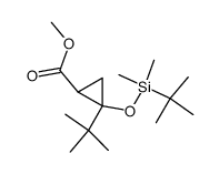 2-tert-Butyl-2--1-cyclopropancarbonsaeuremethylester结构式