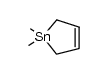1,1-dimethyl-1-stannylcyclopent-3-ene结构式