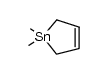 1,1-dimethyl-1-stannylcyclopent-3-ene Structure