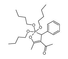 1-(2,2,2-Tributoxy-5-methyl-3-phenyl-2,3-dihydro-2λ5-[1,2]oxaphosphol-4-yl)-ethanone Structure