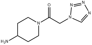 1-(4-aminopiperidin-1-yl)-2-(1h-1,2,3,4-tetrazol-1-yl)ethan-1-one结构式