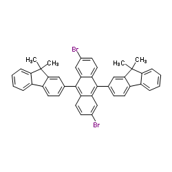 2,6-Dibromo-9,10-bis(9,9-dimethyl-9H-fluoren-2-yl)anthracene Structure