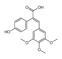 (E)-2-(4-hydroxyphenyl)-3-(3,4,5-trimethoxyphenyl)acrylic acid结构式