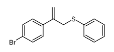 1-bromo-4-(3-phenylsulfanylprop-1-en-2-yl)benzene结构式
