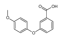 3-(4-methoxyphenoxy)benzoic acid结构式