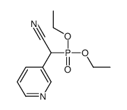 2-diethoxyphosphoryl-2-pyridin-3-ylacetonitrile Structure