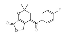 N-(4-fluorophenyl)-2,2-dimethyl-7-oxo-3,5-dihydrofuro[3,4-b]pyran-4-imine oxide Structure
