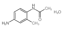 N-(4-Amino-2-methyl-phenyl)-acetamide hydrate结构式