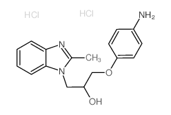 1-(4-Amino-phenoxy)-3-(2-methyl-benzoimidazol-1-yl)-propan-2-ol dihydrochloride结构式