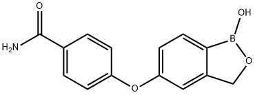 Benzamide, 4-[(1,3-dihydro-1-hydroxy-2,1-benzoxaborol-5-yl)oxy]- Structure
