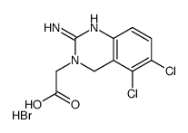 2-Amino-5,6-dichloro-3(4H)-quinazoline Acetic Acid Hydrobromide结构式