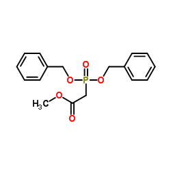 Methyl [bis(benzyloxy)phosphoryl]acetate结构式