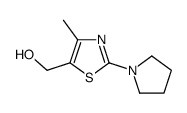 (4-Methyl-2-pyrrolidin-1-yl-thiazol-5-yl)-methanol Structure