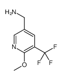 1-[6-Methoxy-5-(trifluoromethyl)-3-pyridinyl]methanamine结构式