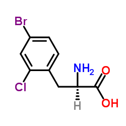 4-Bromo-2-chlorophenylalanine结构式