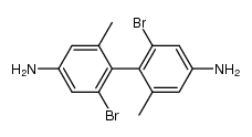 (RS)-2,2'-dibromo-6,6'-dimethylbenzidine Structure