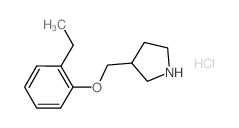 3-[(2-Ethylphenoxy)methyl]pyrrolidine hydrochloride Structure