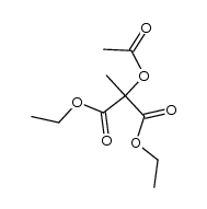 diethyl α-acetoxy-α-methylmalonate Structure