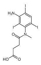 3-[[N-(3-Amino-2,4,6-triiodophenyl)-N-methylamino]carbonyl]propionic acid结构式