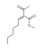 methyl (Z)-2-acetyloct-2-enoate结构式