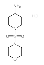 1-(Morpholine-4-sulfonyl)-piperidin-4-ylamine hydrochloride结构式