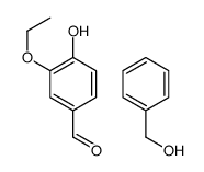 3-ethoxy-4-hydroxybenzaldehyde,phenylmethanol Structure