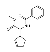 N-Benzoyl-2-(cyclopent-2-enyl)glycine Methyl Ester Structure