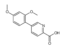 5-(2,4-dimethoxyphenyl)pyridine-2-carboxylic acid结构式