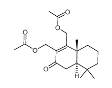 11,12-diacetoxy-7-oxodrim-8-ene Structure