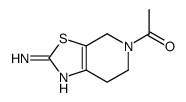 1-(2-氨基-6,7-二氢-4H-噻唑并[5,4-C]吡啶-5-基)-乙酮结构式