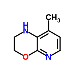 8-Methyl-2,3-dihydro-1H-pyrido[2,3-b][1,4]oxazine结构式