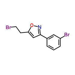 5-(2-Bromoethyl)-3-(3-bromophenyl)-1,2-oxazole结构式