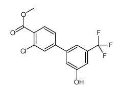 methyl 2-chloro-4-[3-hydroxy-5-(trifluoromethyl)phenyl]benzoate结构式