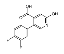 5-(3,4-difluorophenyl)-2-oxo-1H-pyridine-4-carboxylic acid结构式
