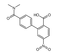 2-[4-(dimethylcarbamoyl)phenyl]-4-nitrobenzoic acid结构式