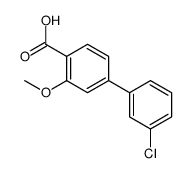 4-(3-chlorophenyl)-2-methoxybenzoic acid结构式