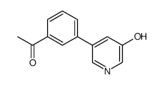 1-[3-(5-hydroxypyridin-3-yl)phenyl]ethanone Structure